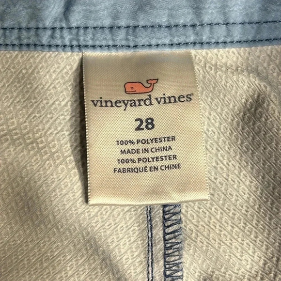 Vineyard Vines short swim trunks,men size 28.Blue, side zip pocket,whale,logo - Picture 12 of 15